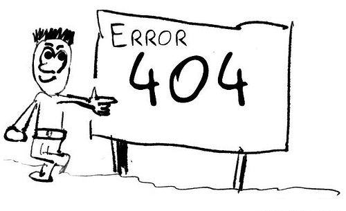 404: computertaal voor "niet gevonden".